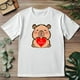 thumbnail image 3 of Playera Blanca Camiseta Unisex Estampada Capibara Te Quiero, 3 of 4