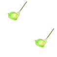 thumbnail image 3 of Monstrate 24 Piezas PU Flor Falsa Color Sólido Barra Flores Artificiales Rama Ornamento Fotografía Prop Verde Claro Verde claro 2piezas, 3 of 6