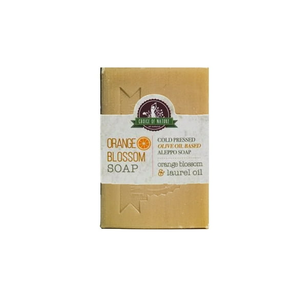 Choice of Nature Aleppo Handmade Soap with Orange Blossom Oil - Bath Soaps 125g - Ideal for all skin types.
