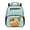 Blue Ice Cream Capybara, variant on Kids Children School Backpack for Toddlers 6-8, Lightweight Daypack with Side Water Bottle Pocket, Durable Green Clover Capybara Preschool Bag for Outdoor