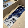 thumbnail image 4 of Non Slip Rug, Marble Rug, Home Decor Rugs, Navy Blue And Silver Marble Rugs, Modern Rugs, Large Rug, Living Room Rug, Housewarming Gift Rug, 2'x3' - 60x90 cm, 4 of 9