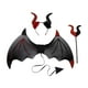 thumbnail image 4 of Disfraz de diablo de Halloween con cuernos de diablo para hombre y mujer, disfraz de diablo con alas de diablo. Rojo y negro, 4 of 8