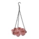 thumbnail image 3 of Comedero de agua para pájaros al aire libre, bandeja grande de baño para jardín, plato colgante de plástico para loros rosa, 3 of 9