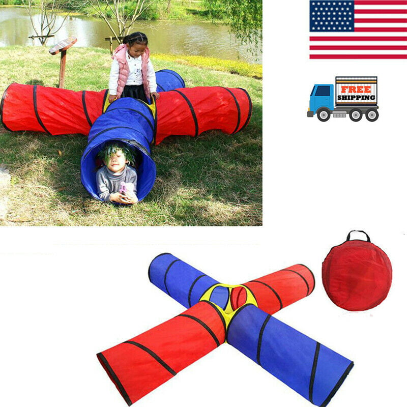 Folding Children Baby Ball Play Game Tent Tunnel Play In/Outdoor Toy Kids Gift 