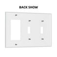 thumbnail image 2 of Rock Concert Switch Cover Decorative Wall Plate 3-Gang 2-Toggle 1-Decor Standard Size, 2 of 5