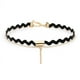 thumbnail image 2 of 11 gargantillas góticas para mujer con cadena extendida (negro), 2 of 4