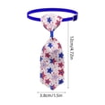 thumbnail image 4 of Yhmxh 4th of July Pet Necktie, Adjustable American Flag Collar Bows Patriotic Red White Blue Star Stripes Dog Cat Bow Tie Collar, Cute Independence Day Pet Costume Accessory for Small Medium Pets, 4 of 7