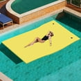 thumbnail image 2 of DEXTRUS 9' X 6' Inflatable Rafts Water Mat - Floating Island Lily Pad for Pools, Lakes, Beach - Fun for Adults, XPE Foam Construction, 2 of 11