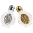 thumbnail image 3 of 2pcs Glass Holy Water Bottle Embossed Glass Holy Water Bottle Pocket Holy Water Bottles, 3 of 6