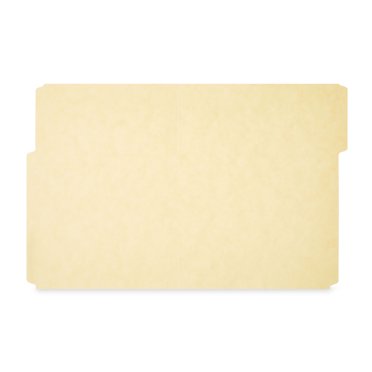 WritePads Manila File Folders - Letter Size 8.5x11" 1/3 Cut Tab, 100-Pack | Heavy Weight Vanilla Folders Made In USA