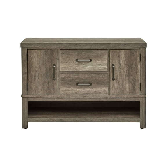 Home Fare Ashland Server Sideboard Buffet Rustic Brown