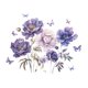 thumbnail image 2 of Calcomanía de calcomanía de pared de mariposa de floración, arte decoración de decoración floración de flores de flor de floración, 2 of 8