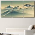 thumbnail image 2 of wall26 Canvas Print Wall Art Set Duotone Green &amp; Yellow Snowy Mountains Nature Wilderness Photography Modern Art Rustic Scenic Multicolor Ultra for Living Room, Bedroom, Office - 24"x36&quot, 2 of 5