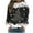 Black, variant on Ugly Christmas Long T-Shirt for Women 2024 Funny Christmas Sweatshirt Crewneck Xmas Party Pullover