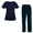 Dark Blue, variant on Women's Scrubs Set Top and Pants