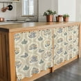 thumbnail image 6 of Yellow Flower Pattern Tier Curtains 24 Inch Length, Vintage Botanical Floral Simple Yellow Cafe Short Curtains for Bathroom Sink, Small Kitchen Curtain Light Filtering Drapes 2 Panels 27.5"Wx24"L, 6 of 8
