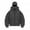Dark Gray, variant on Breathable Hooded Jacket Winter Warm Hoodie Coat Unisex Double Hooded Solid Color Casual Jacket Loose Fit Thick Warm Sweatshirt Coat