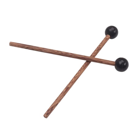 2x Drumsticks Percussion Instrument Parts 18cm Length Wooden Mallet Xylophone Mallet Hand Drum Drumsticks for Woodblock Xylophone Bell Chime