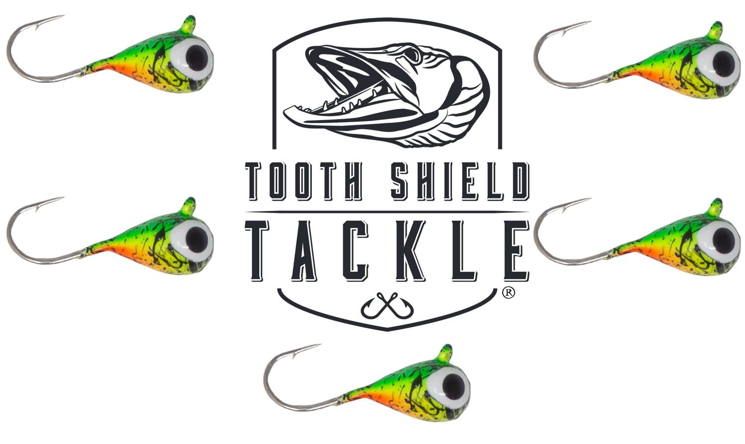 5 Esche Da Pesca Subacquea In Tungsteno UV Glow – Jig Per Ice Fishing (Crappie, Bluegill, Persico) – Hot Tiger 5mm