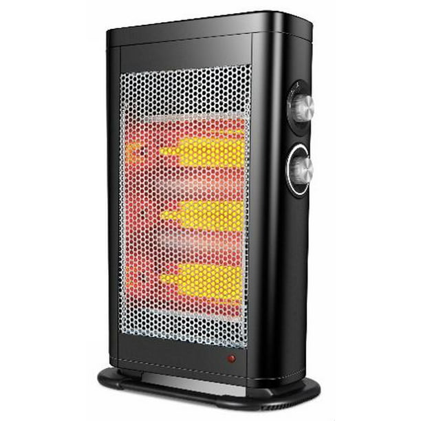 walmart.com | Geek Heat Space Heater 2-In-1 Radiant and Convection Heater With Carry Handle, 1500W, Black