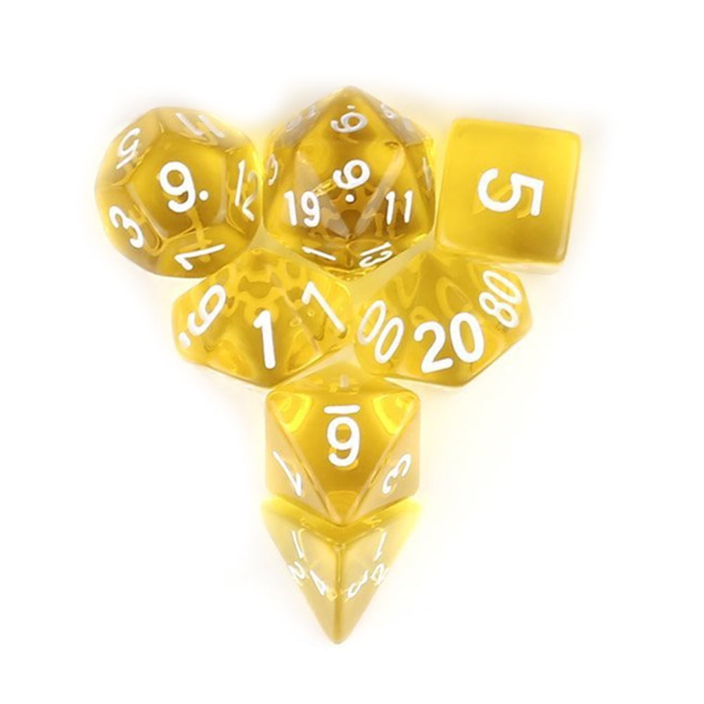 DND Dice Sets,7pcs/Set Polyhedron Dice for Dungeons and Dragons RPG MTG