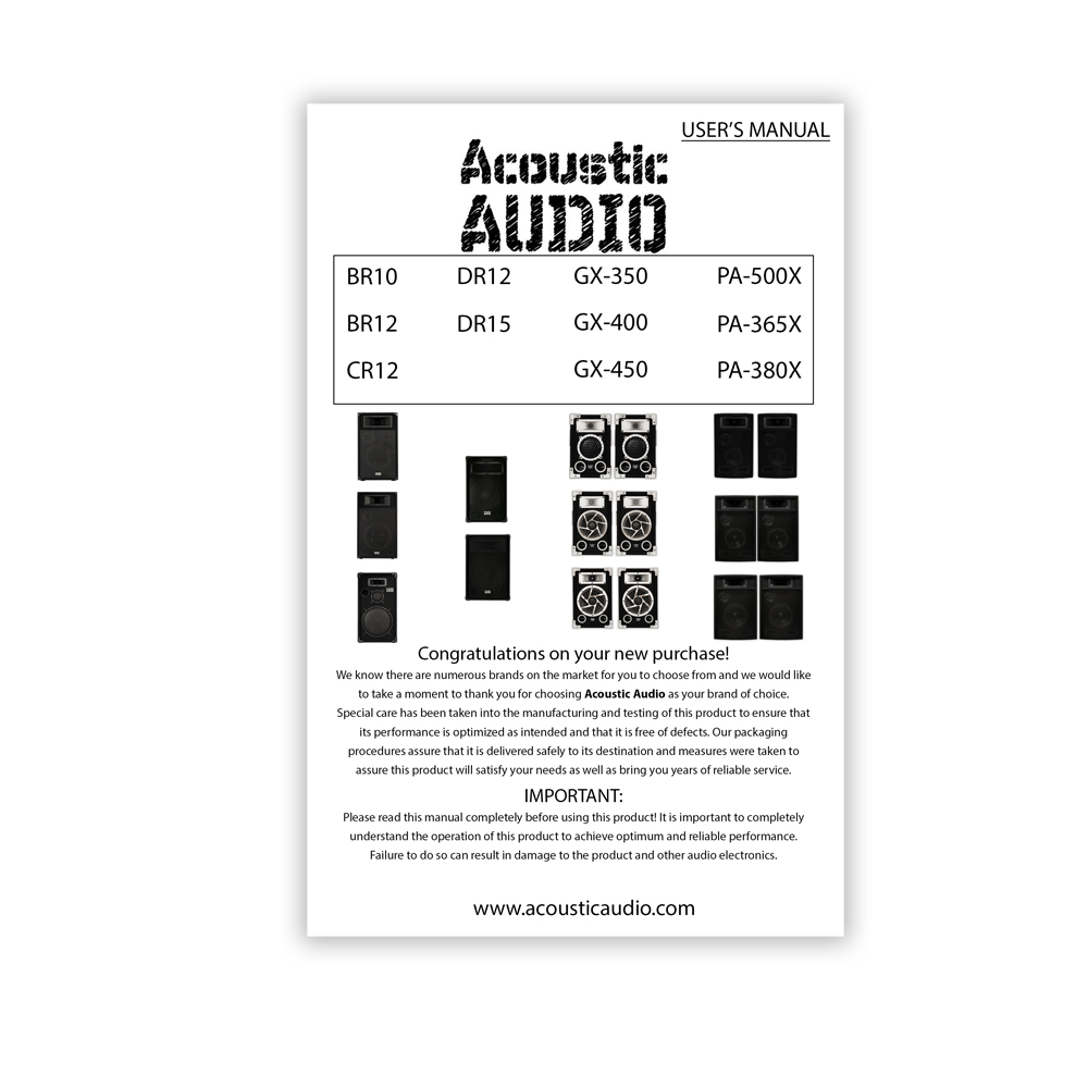 Acoustic Audio BR12 Passive 12