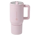 thumbnail image 1 of HydroJug Traveler - Botella de agua con asa y pajita abatible - Cabe en portavasos, vaso resistente a fugas, reutilizable, aislado, de acero inoxidable y base de goma - Regalos para mujeres y hombres, 1 of 4