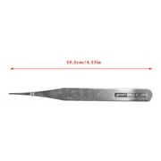 JUNTEX Stainless Steel Needle Tweezers Fine Tweezers Pointed Tip Precision Extra Sharp and Perfectly Aligned For Men Women