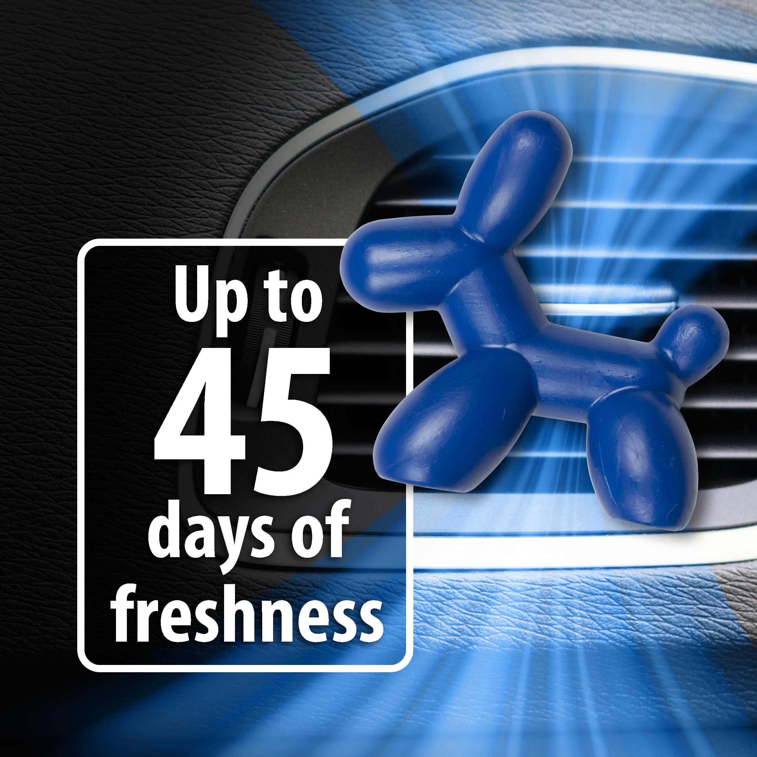 (3 pack) Little Pup 96603 Ocean Splash Scent, Car Air Freshener, Clips to A/C Air Vent, Set of 1
