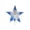 Blue, variant on Electroplated Christmas Tree Star Topper, Glitter Xmas Tree Topper, Hollowed-Out Christmas Star Ornament Home Decor (7.9", Red)