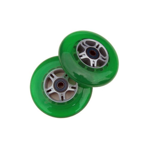 ABEC-7 Bearings for Pro Kick green 4x 100mm Razor Scooter Replacement Wheels 