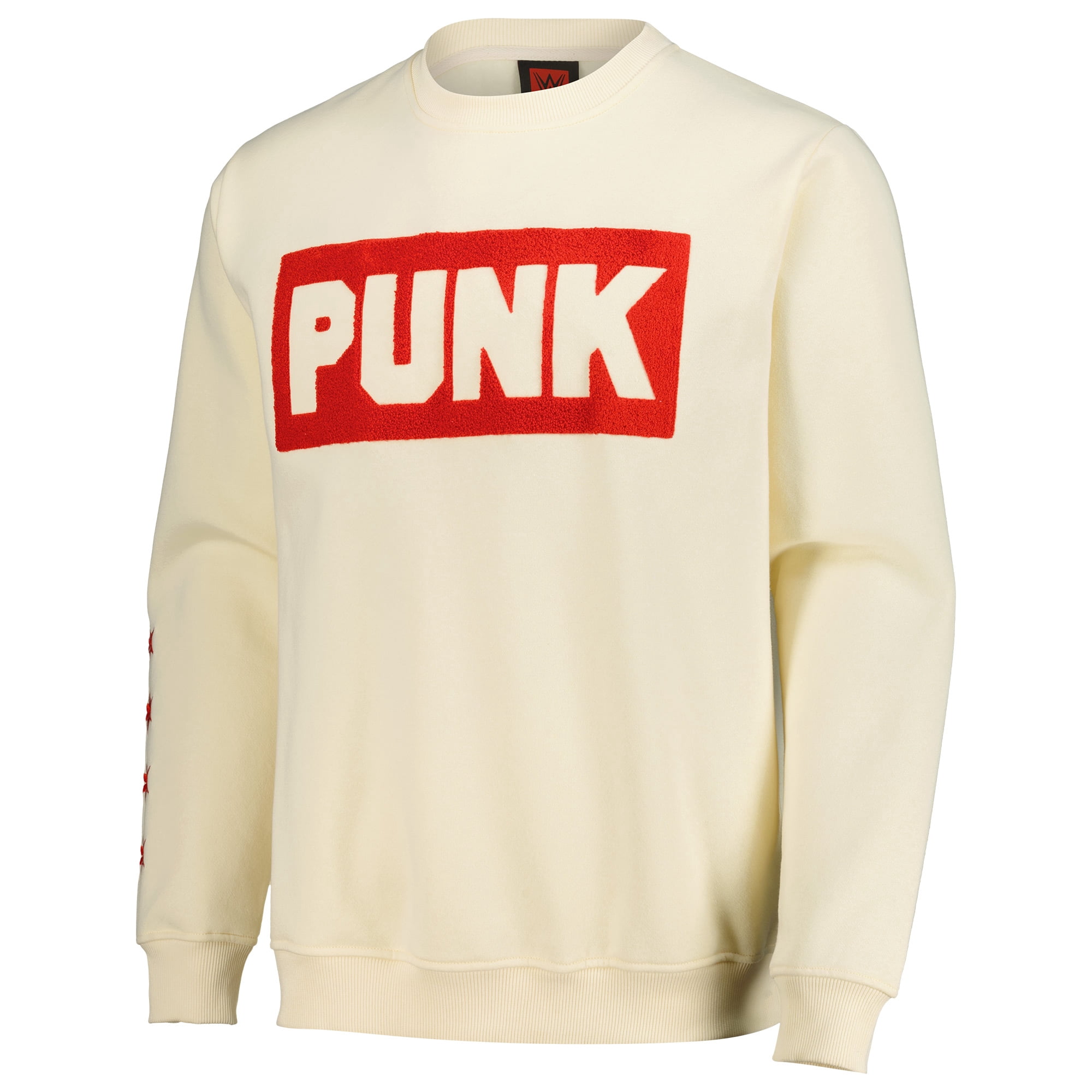Men's Cream CM Punk Fist Skyline Sweatshirt - Walmart.com