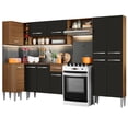 thumbnail image 1 of Cocina Integral Completa Esquinera 353cm Emilly Sun Madesa 01 - Marrón/Negro Madesa GCEM353001, 1 of 9