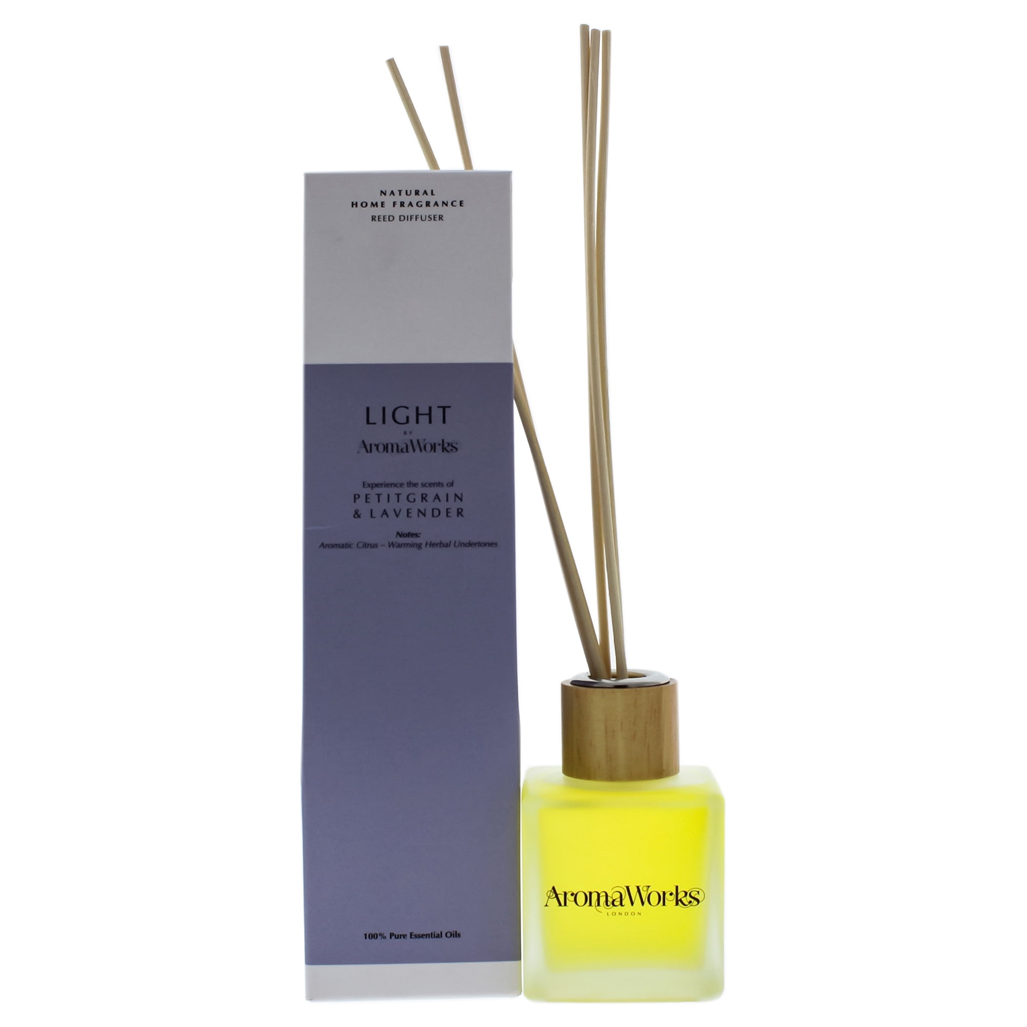 Light Range Reed Diffuser Petitgrain and Lavender by Aromaworks for