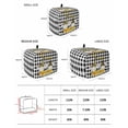 thumbnail image 2 of Daisy Bees Gnomes Toaster Cover 4 Slice, Large Kitchen Appliance Covers, Black White Plaid Farmhouse Toaster Oven Cover with Loop, Bread Machine Cover Polyester Dust Cover Protection, 2 of 4