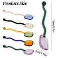 thumbnail image 3 of Dinnerware Set,Dessert Spoons Creative Colorful Glass Sugar Spoon Tea Spoon Stir Bar Spoon Stirring Spoon For Ice Cake Desserts, 3 of 9