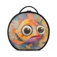thumbnail image 2 of BZSMCE Makeup Bag Large Travel Cosmetic Bag with Adjustable Dividers Fashion Sad Gills Printed, 2 of 7