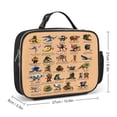 thumbnail image 2 of Italian Animal Brainro Reusable Lunch Bento Box Insulated Portable Handbags for Office Work Picnic for Adult, 2 of 8