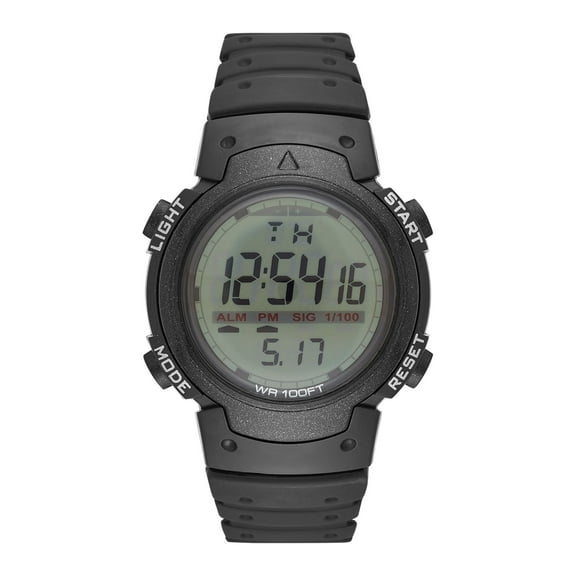 George Men's Digital Watch: Black Case, Positive Display, Plastic Band (FMDOGE012)