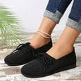 thumbnail image 6 of Jacenvly 2024 New Flat Round Toe Weave Shallow Cut Hollow Breathable Sleeve Sole Work Shoes Black Sandals for Women, 6 of 7