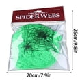 thumbnail image 6 of Halloween Spider Web,Horror Web Props,Haunted House Cobwebs,Stretchable Spider Websfor Indoor Outdoor Halloween Decorations Yard Home Costumes Parties Haunted House Décor,8x10 in(White), 6 of 9
