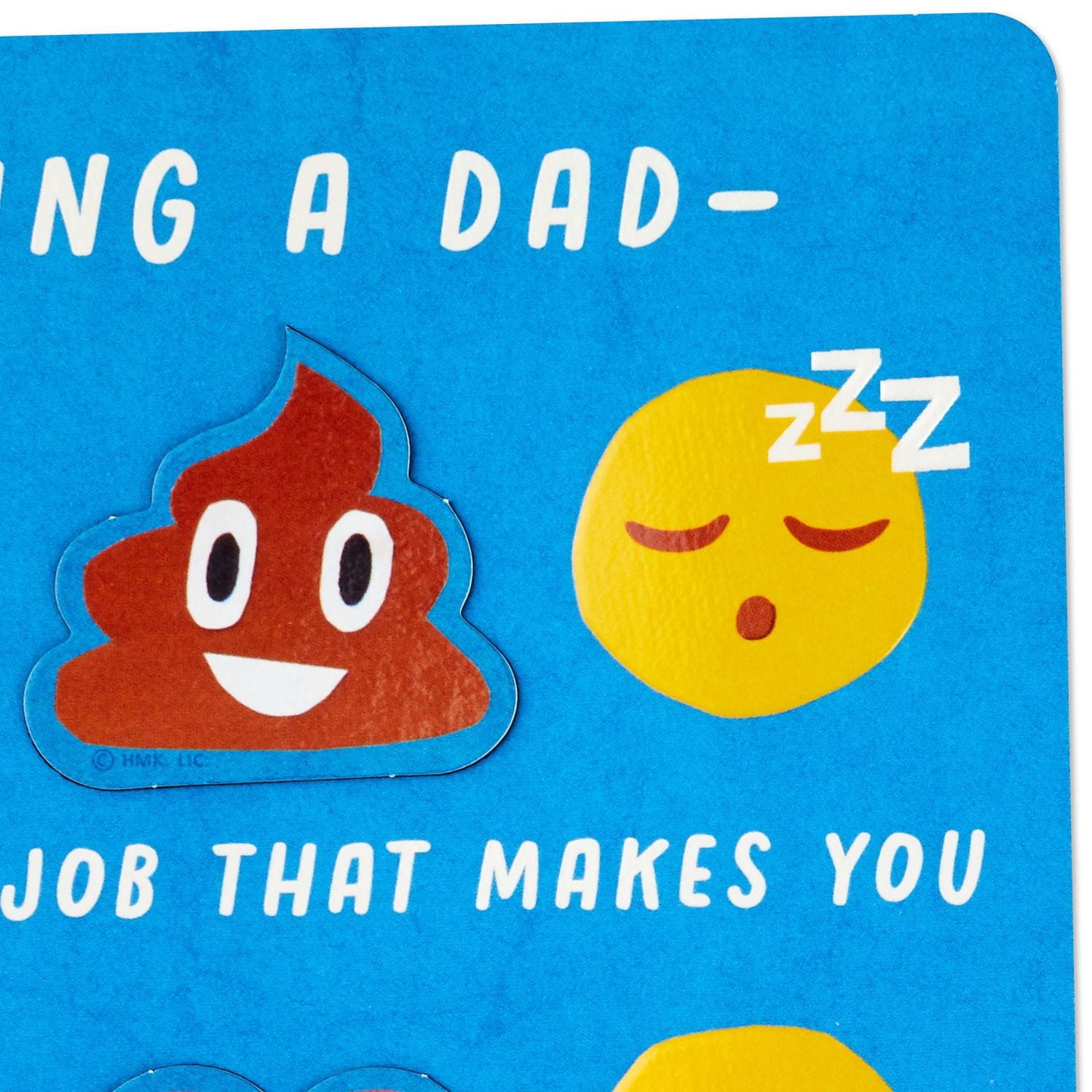 Carte Hallmark de la fête des Pères (Aimants détachables, émoticônes)