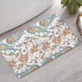 thumbnail image 2 of White Pioneer Flower and Paisley Pattern Bathroom Rugs Mat,Non Slip Microfiber Bathroom Rug,Rubber Backing,Soft Bathroom Mats for Bathroom Floor,Tub and Shower,17x30in(43x75cm), 2 of 5