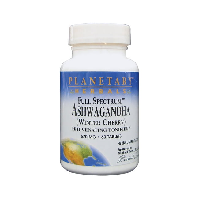 Planetary Herbals - Ashwagandha (Winter Cherry) Full Spectrum 570 mg. - 60 Tablet(s)