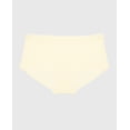 thumbnail image 5 of Ultrasoft Modal Boyshort Panty with Lace Trim in Lemon Icing, 5 of 5