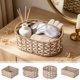 thumbnail image 1 of MTBLYS Cesta organizadora de papel tejido natural para escritorio|mesa de centro o encimera|Ideal para guardar aperitivos|cosméticos y objetos pequeños en el hogar|la oficina o la sala de estar, 1 of 7