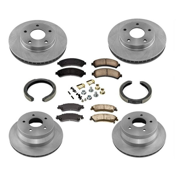 Disc Brake Rotors Ceramic Pads for Chevrolet Blazer 4 Wheel Drive 8pc 98-05