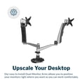 thumbnail image 3 of Brazo para monitor doble Vari VESA 27" ajustable 9 kg, 3 of 7