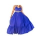 thumbnail image 1 of TRKIYQC Vestido largo sin mangas para mujer, correa de espagueti, color sólido, con lazo, sin espalda, bolsillos laterales, ajuste holgado, vestido de vacaciones TRKIYQC Moda, 1 of 5
