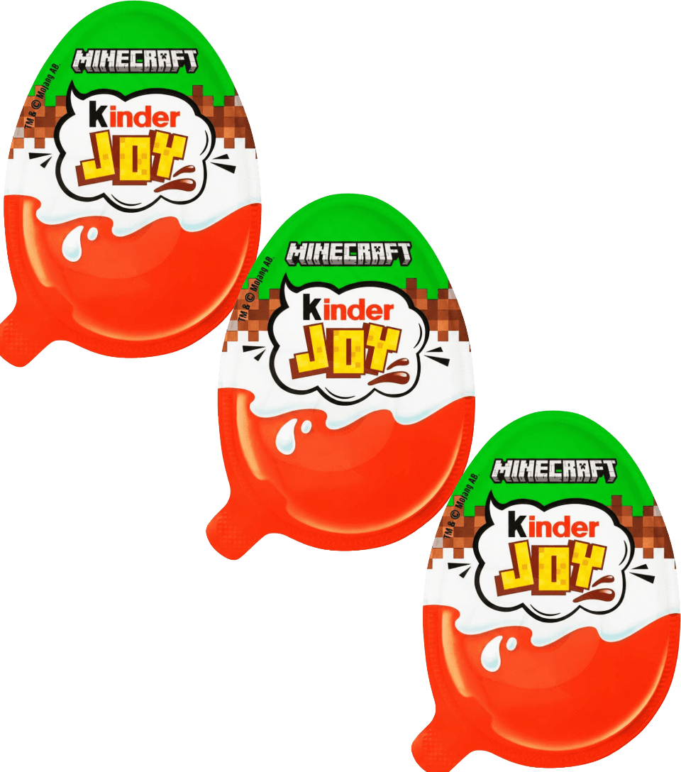 Kinder Joy egg MINECRAFT Edition -Made in Europe- 3 pc